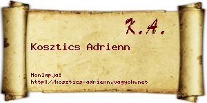 Kosztics Adrienn névjegykártya